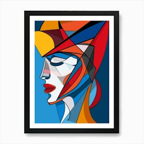 Abstract Woman'S Head Art Print