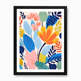 Flowers 2, Matisse style Art Print