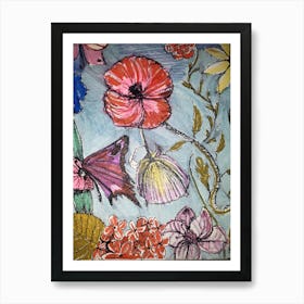 Flowers. By colours Poster