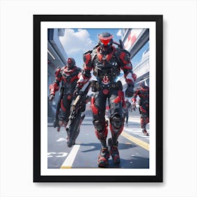 Image Of A Group Of Soldiers Art Print