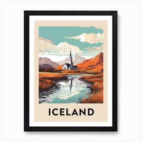 Vintage Travel Poster Iceland 8 Art Print
