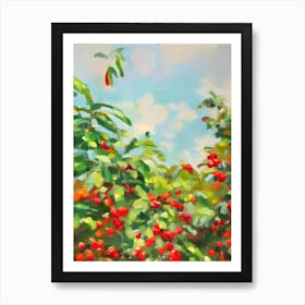 Coffee Plant 2 Impressionist Painting Art Print