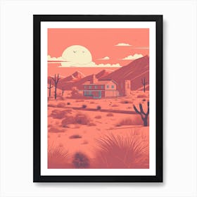 Phoenix United States Travel Illustration 3 Art Print