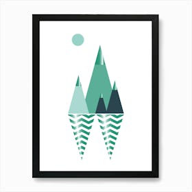 Chill and Thrill: Mountains and Ice Cream Poster