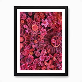 Crimson Garden Art Print