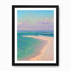 Bribie Island Beach Australia Monet Style Art Print