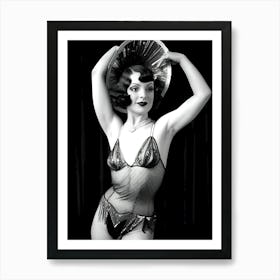 1920's Burlesque Dancer ~Reimagined 83 Art Print