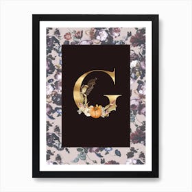 Autumnal Alphabet G Art Print