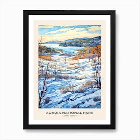 Acadia National Park United States Of America 3 Poster Art Print