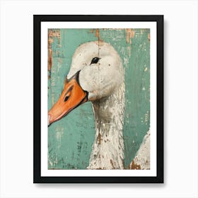 Swan Painting 765 Art Print