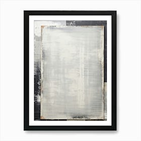 A Sheet Of Retro Style Old Fashioned Cardboard Textured Saturated In The Monochrome Grey Shades O 2 1 Art Print