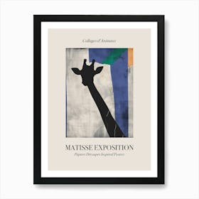 Giraffe 6 Matisse Inspired Exposition Animals Poster Art Print