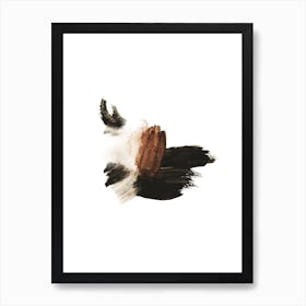 Styled Brush Abstract Art Print