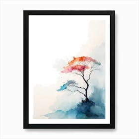 Watercolor Tree Art Print