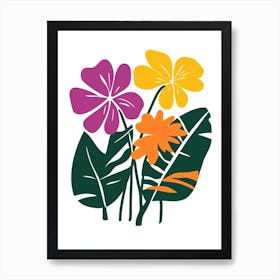 Tropical Flowers 8 Art Print