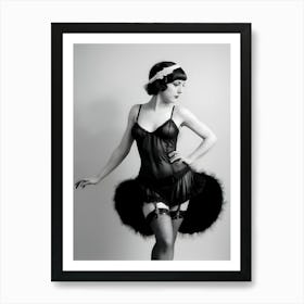 1920's Burlesque Dancer ~Reimagined 68 Art Print