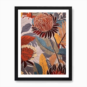 Fall Botanicals Aster 1 Art Print