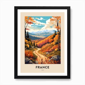 Gr10 France 4 Vintage Hiking Travel Poster Art Print