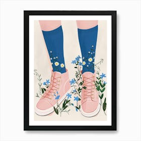 Flowers And Sneakers Spring 6 Art Print