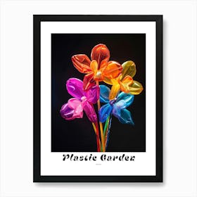 Bright Inflatable Flowers Poster Orchid 5 Art Print