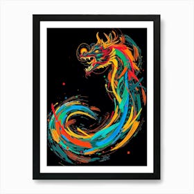 Dragon Painting 12 Art Print