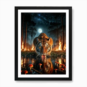 Wild Fire Life Art Print