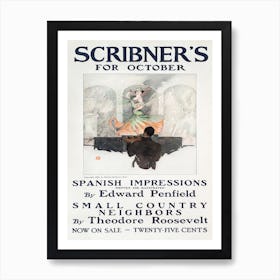 Scribner's For October, Edward Penfield Art Print