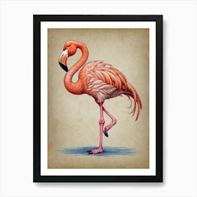 Flamingo 9 Art Print