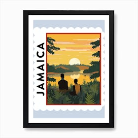 Jamaica Travel Stamp Poster Art Print