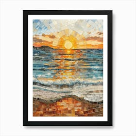 Sunset On The Beach 15 Art Print