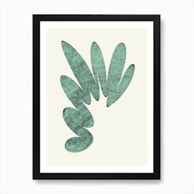 Flow Green Art Print
