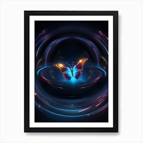 Abstract Butterfly 1 Art Print