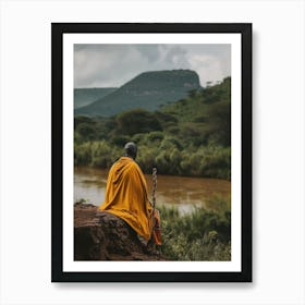 Buddhist Monk Art Print