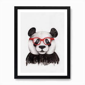 Panda Specs Art Print