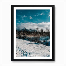 Mountains And Trees Art Print