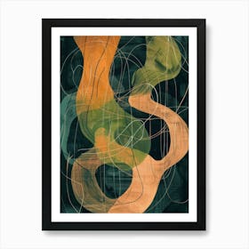 Abstract Swirls Art Print