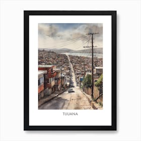 Tijuana Watercolor 2travel Poster Art Print