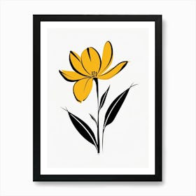 Yellow Flower 5 Art Print