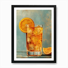 Iced Tea With Orange Slices 2 Art Print