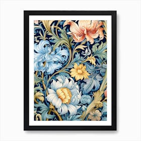 Floral Wallpaper 9 Art Print