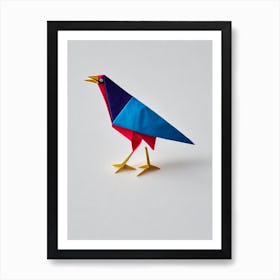 Turkey 3 Origami Bird Art Print