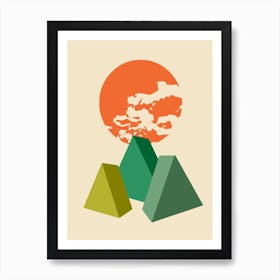 Cubic Landscape Art Print