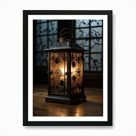 Candlelit Lantern Art Print