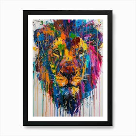 Lion Painting 4 Art Print