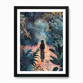 In The Garden Powis Castle Gardens United Kingdom 2 Art Print