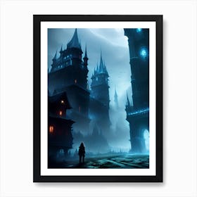 Dark Fantasy Castle Art Print