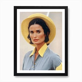 Demi Moore Retro Collage Movies Art Print