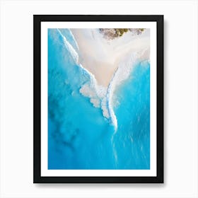 Aerial View Of A Beach 12 Art Print