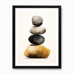 Balancing Stones Art Print