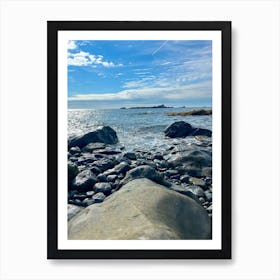 Rocks On The Beach Poster